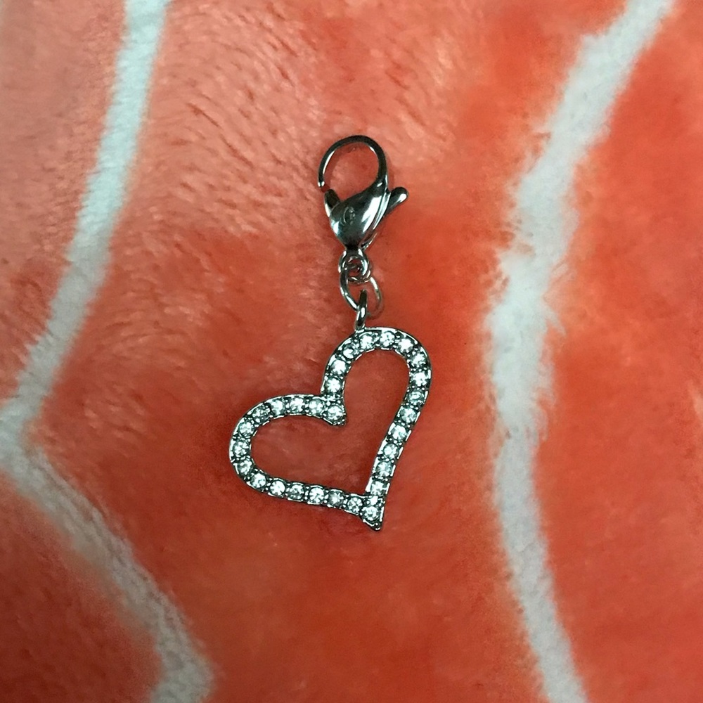 3 FOR $18! Silver Pavé Heart Origami Owl Dangle